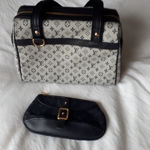 Louis Vuitton handbag with clutch